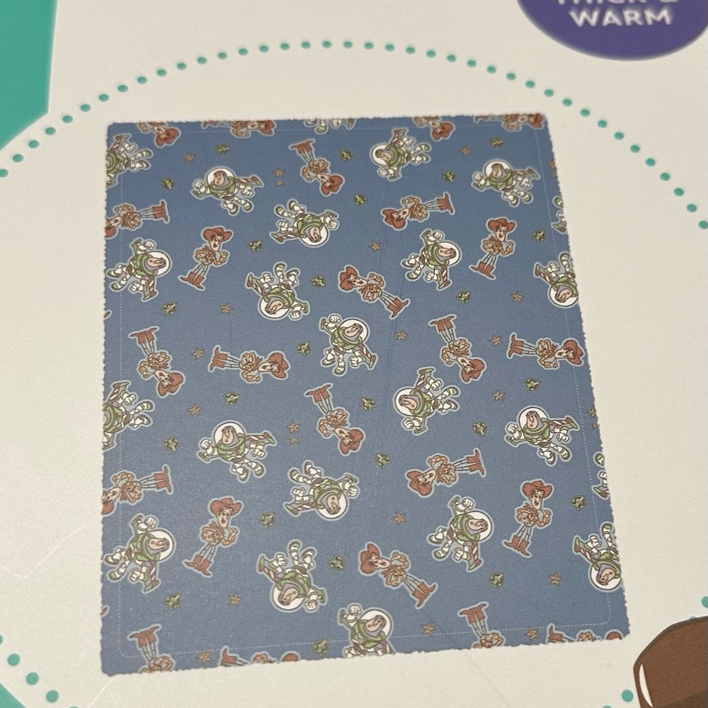 Disney Blue Toy Story Plush Blanket - Picture 2 of 2